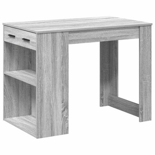 Radni stol s ladicom i policom siva sonoma 102x62x77,5 cm - NOVO