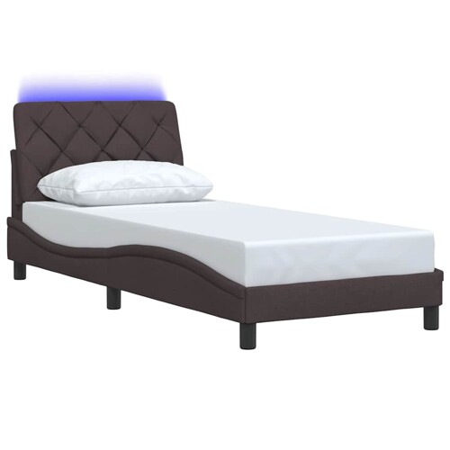 Okvir kreveta s LED-om bez madraca 90x200 cm od tkanine - NOVO