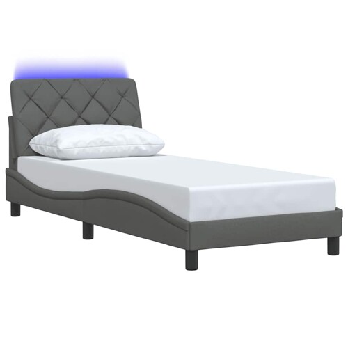Okvir kreveta s LED-om bez madraca 90x200 cm od tkanine - NOVO