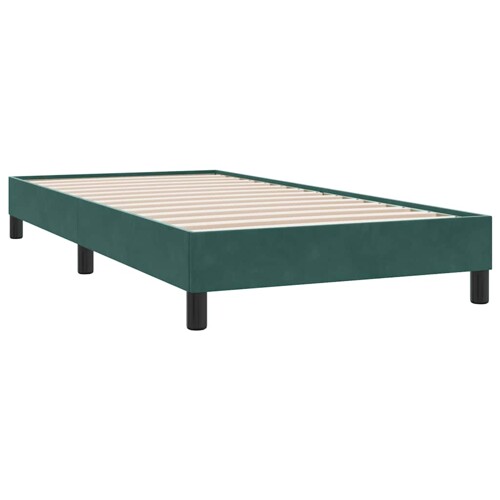 Box Spring krevet bez madraca tamnozeleni 80x210 cm baršun - NOVO