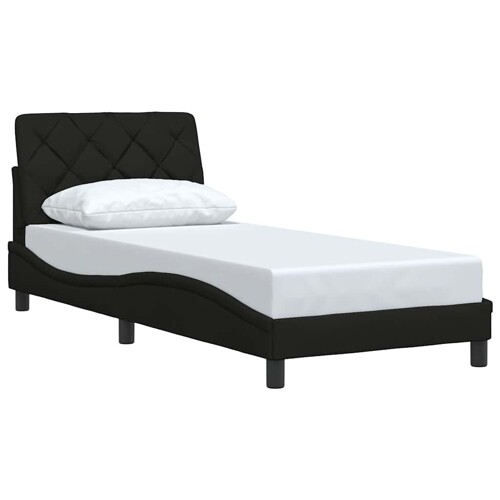 Okvir za krevet bez madraca crni 80x200cm od tkanine - NOVO