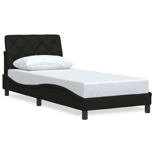 Okvir za krevet bez madraca crni 80x200cm od tkanine - NOVO