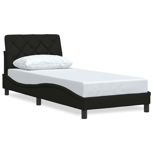 Okvir za krevet bez madraca crni 90x190cm od tkanine - NOVO