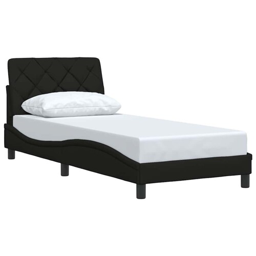 Okvir za krevet bez madraca crni 90x200cm od tkanine - NOVO