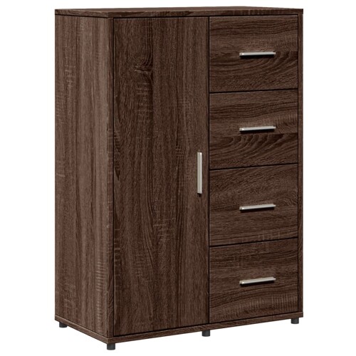 Komoda boja smeđeg hrasta 60x31x84 cm od konstruiranog drva - NOVO