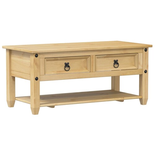 Stolić za kavu s ladicama Corona 100 x 48 x 45 cm od borovine - NOVO