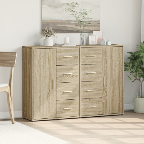 Komoda 2 kom boja hrasta sonome 60x31x84 cm konstruiranog drva - NOVO