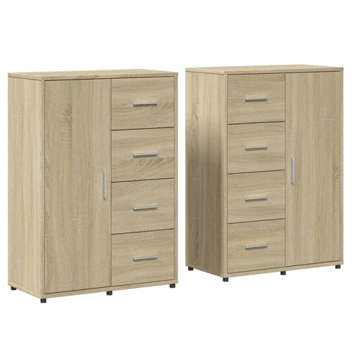 Komoda 2 kom boja hrasta sonome 60x31x84 cm konstruiranog drva - NOVO