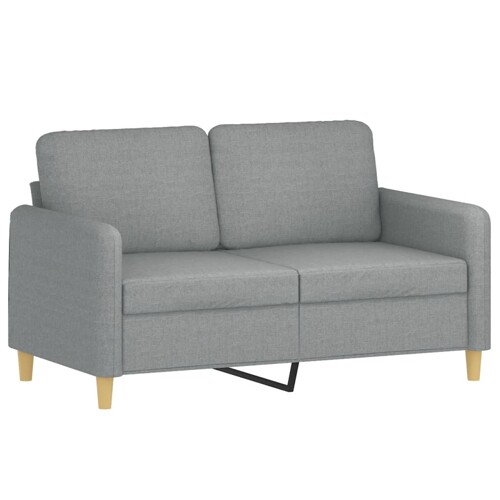 2-dijelni set sofa s jastucima svjetlosivi od tkanine - NOVO