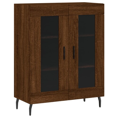 Komoda boja smeđeg hrasta 69,5x34x90 cm od konstruiranog drva - NOVO