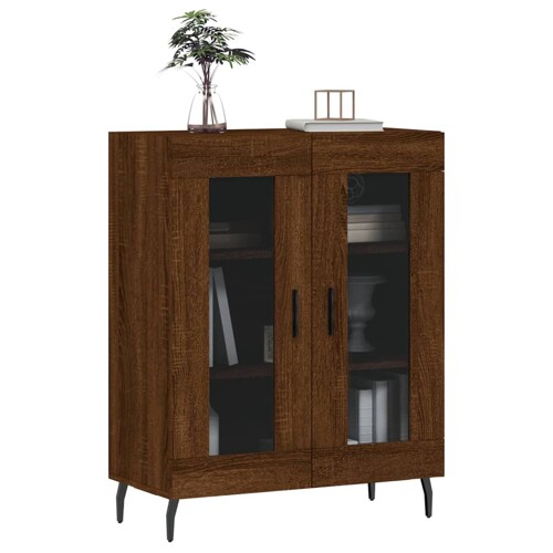 Komoda boja smeđeg hrasta 69,5x34x90 cm od konstruiranog drva - NOVO