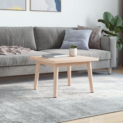 Ploča za stol 60 x 60 x 2,5 cm od masivne borovine četvrtasta - NOVO