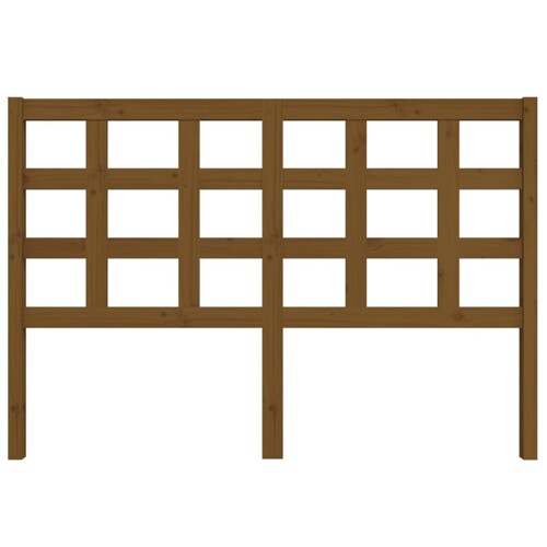 Uzglavlje za krevet boja meda 145,5x4x100 cm masivna borovina - NOVO