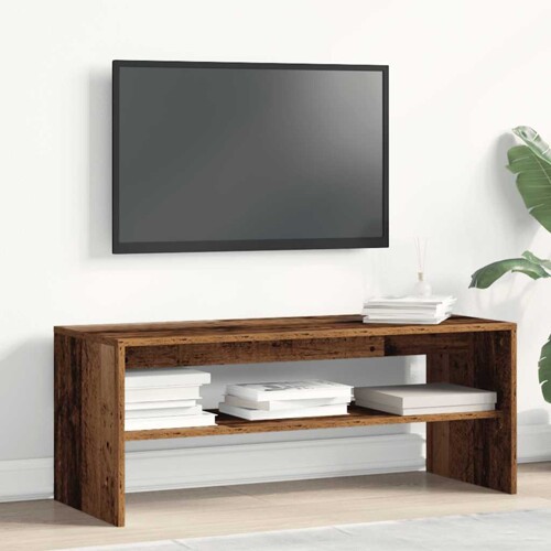 TV ormarić boja staro drvo 100x40x40 cm konstruirano drvo - NOVO