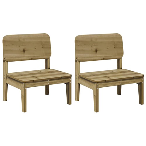 Vrtne stolice 2 kom 60x52,5x72 cm od impregnirane borovine - NOVO