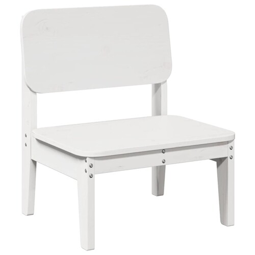 Vrtna stolica bijela 60x52,5x72 cm od masivne borovine - NOVO