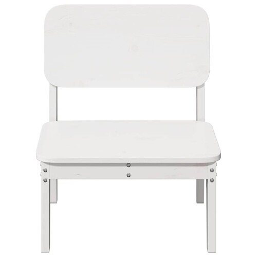 Vrtna stolica bijela 60x52,5x72 cm od masivne borovine - NOVO