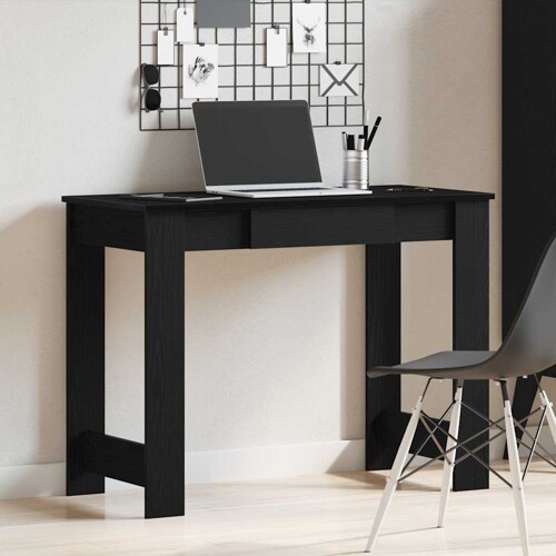 Radni stol crni 100x45x75 cm od konstruiranog drva - NOVO