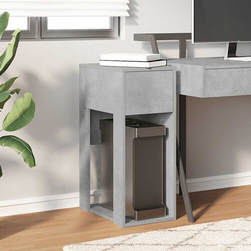 Tower stalak za računalo s ladicom boja betona 30x44x74 cm - NOVO