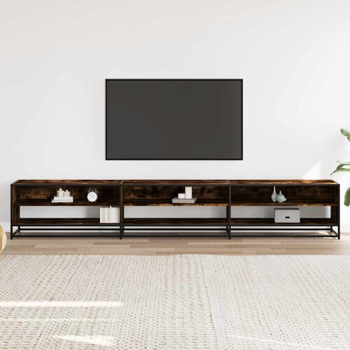 TV ormarić dimljeni hrast 270x40x46 cm konstruirano drvo - NOVO