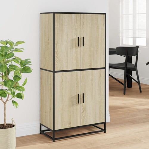 Visoka ploča sonoma hrast 68x35x139 cm konstruirano drvo - NOVO