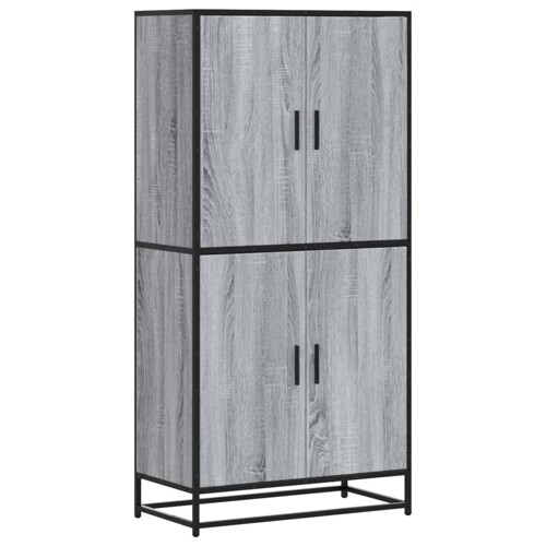 Visoka ploča siva Sonoma 68x35x139 cm Konstruirano drvo - NOVO