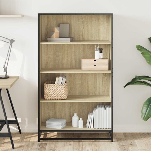 Polica za knjige sonoma hrast 80,5x35x139 cm izrađeno drvo - NOVO