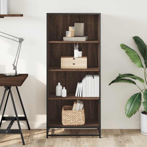 Polica za knjige smeđi hrast 60x35x139 cm izrađeno drvo - NOVO