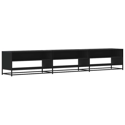 TV ormarić crni 270x40x46 cm izrađeno drvo - NOVO