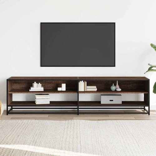 TV ormarić smeđi hrast 180,5x40x46 cm konstruirano drvo - NOVO