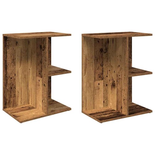 Noćni ormarići 2 kom staro drvo 46,5x29x61cm konstruiranog drva - NOVO