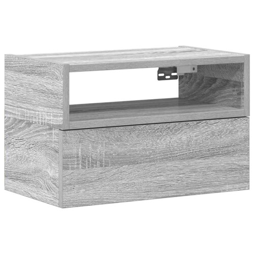 Zidni noćni ormarić siva sonoma 45x26x28,5 cm - NOVO