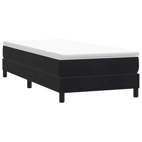Box spring krevet bez madracem crni 80 x 220 cm baršunasti - NOVO