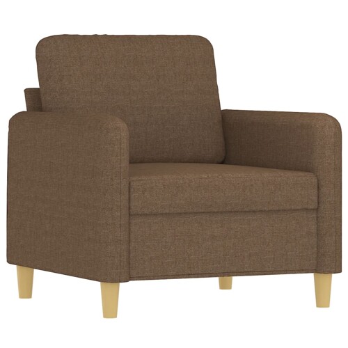 Fotelja smeđa 60 cm od tkanine - NOVO