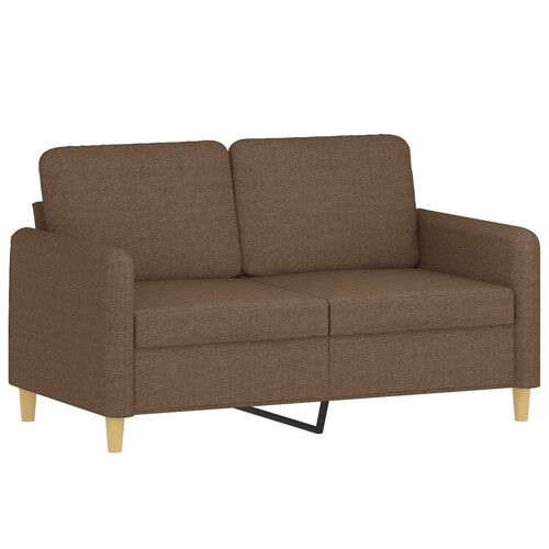 Dvosjed od tkanine smeđi 120 cm - NOVO