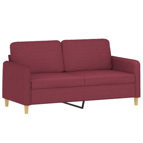 Dvosjed od tkanine crvena boja vina 140 cm - NOVO