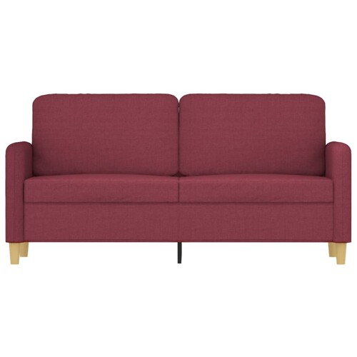 Dvosjed od tkanine crvena boja vina 140 cm - NOVO