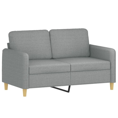2-dijelni set sofa s jastucima svjetlosivi od tkanine - NOVO