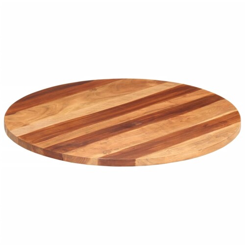 Stolna ploča od masivnog drva bagrema okrugla 25 - 27 mm 80 cm - NOVO
