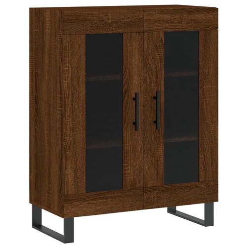 Komoda boja smeđeg hrasta 69,5x34x90 cm od konstruiranog drva - NOVO