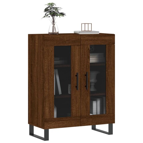 Komoda boja smeđeg hrasta 69,5x34x90 cm od konstruiranog drva - NOVO