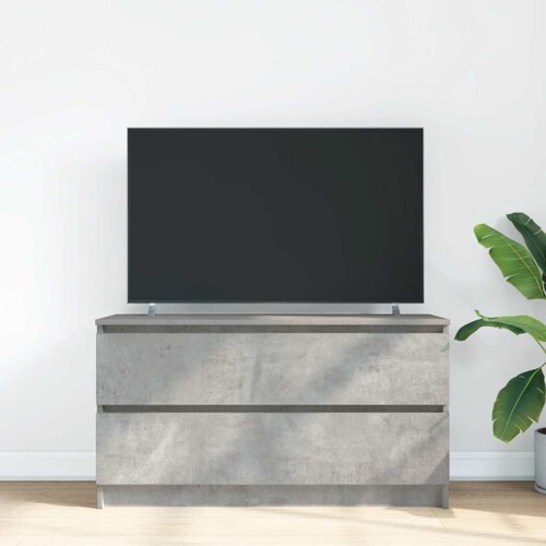 TV ormarić boja betona 100x35x54 cm od konstruiranog drva - NOVO