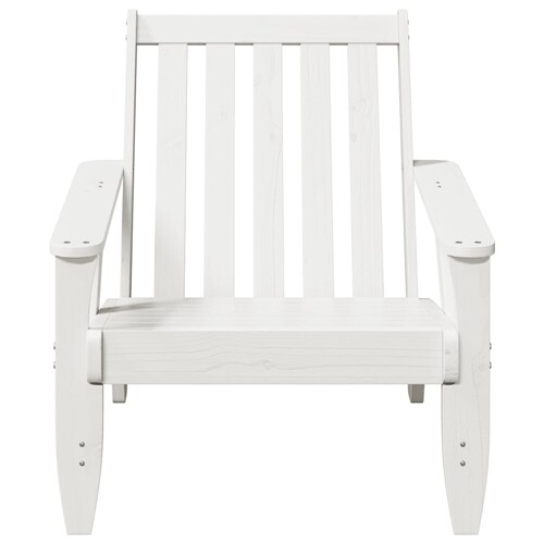 Vrtna stolica Adirondack bijela 75x77x77 cm od masivne borovine - NOVO