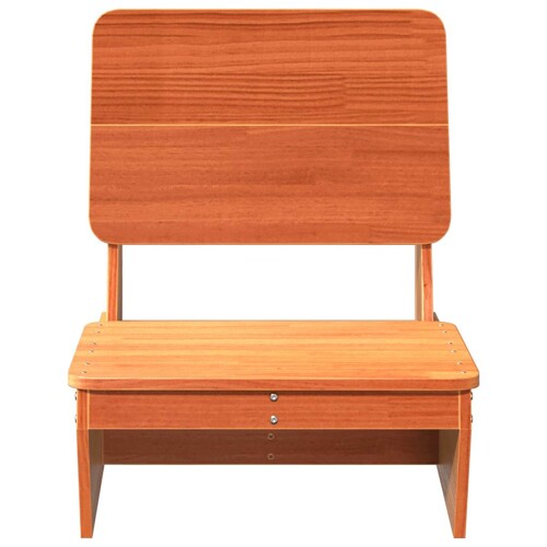 Vrtna stolica voštano smeđa 60x64x70,5 cm od masivne borovine - NOVO
