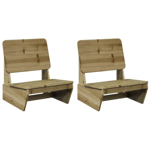 Vrtne stolice 2 kom 60x64x70,5 cm od impregnirane borovine - NOVO