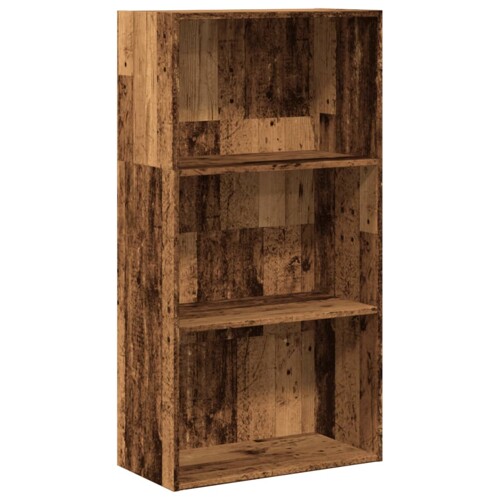 Regal za knjige boja starog drva 60x30x114 cm konstruirano drvo - NOVO