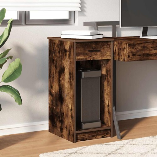 Tower stalak za računalo s ladicom boja hrasta 35x45x77 cm - NOVO