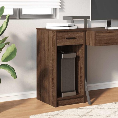 Tower stalak za računalo s ladicom boja hrasta 35x45x77 cm - NOVO