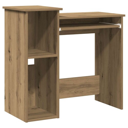 Radni stol s policama boja hrasta artisan 84x40x78 cm drveni - NOVO