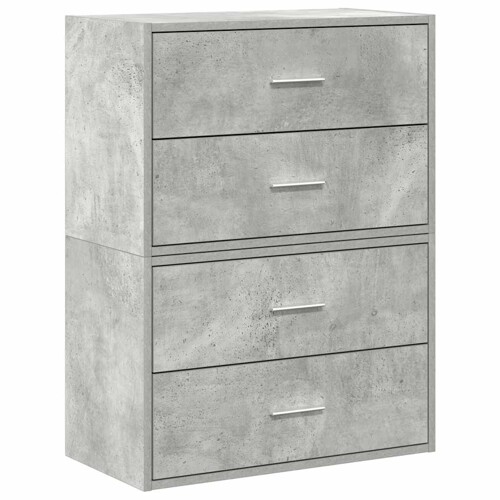 Ormari s 2 ladice 2 kom boja hrast 60x31x40cm konstruirano drvo - NOVO